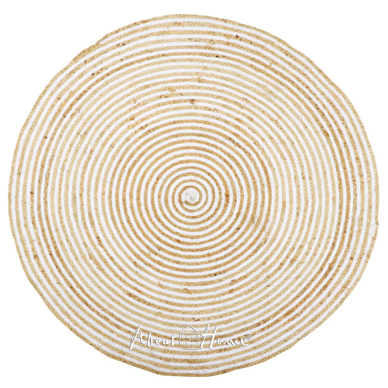 ABOUT HOME Hand Braided Beige Indoor / Outdoor Rug Wayfair.co.uk